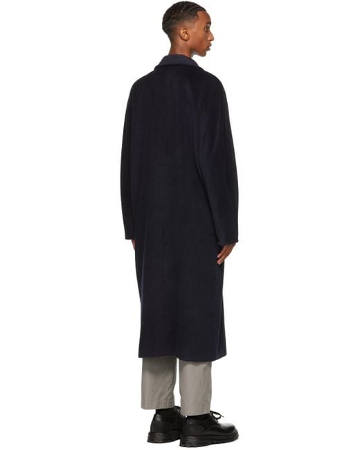 Max Mara Blue Madame Double-Breasted Belted Coat