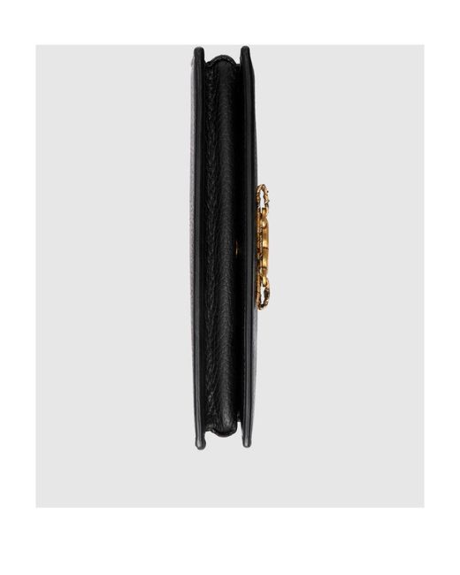 Gucci Black Interlocking G Wallet On Chain