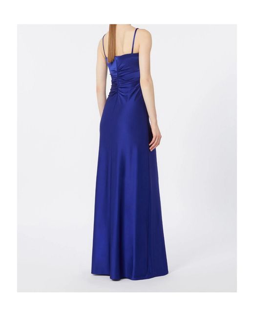 Max Mara Blue Viscose Jersey Dress