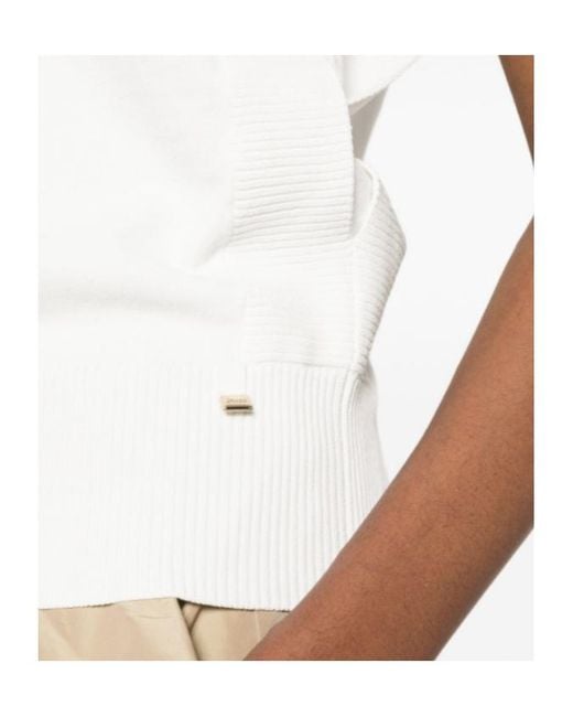 Herno White Round-Neck Vest