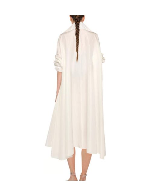 Norma Kamali Blue Long-Sleeve Midi Dress