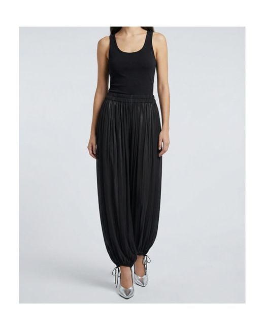 Alaïa Black Pleated Casual Pants