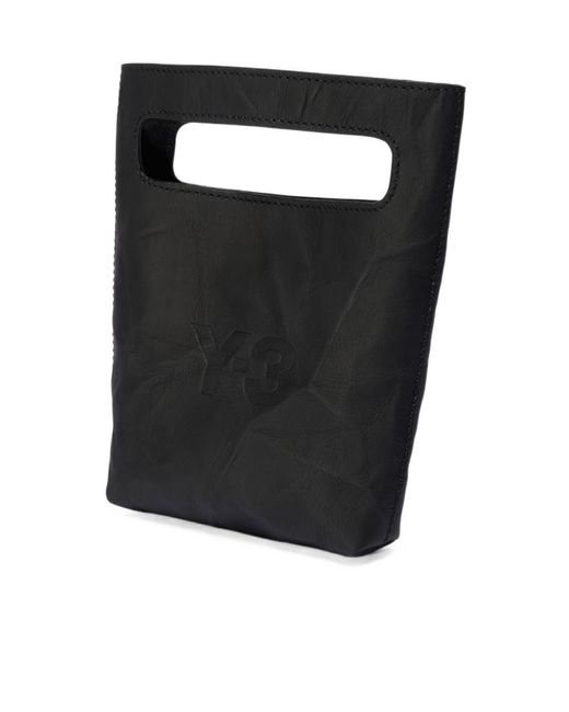 Y-3 Black Logo-Print Crossbody Bag for men
