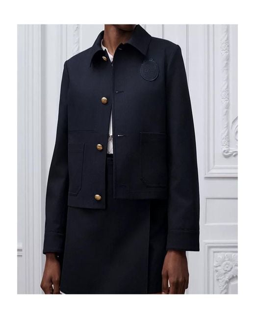 Dior Blue Médaillon Cropped Jacket