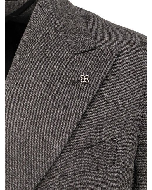 Tagliatore Gray Double-Breasted Suit