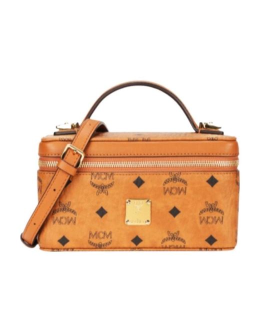 MCM Brown Rockstar Mini Satchel Bag