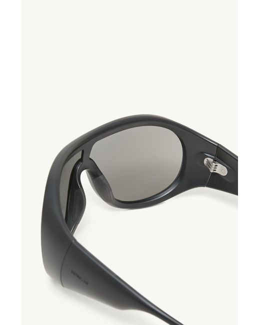 Moncler Gray Thyra Oval Sunglasses for men