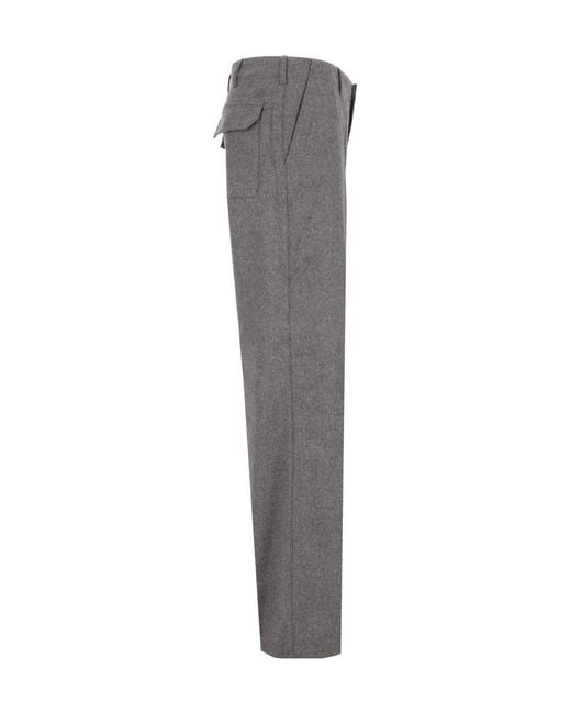 Etro Gray Roma Sport Trousers for men