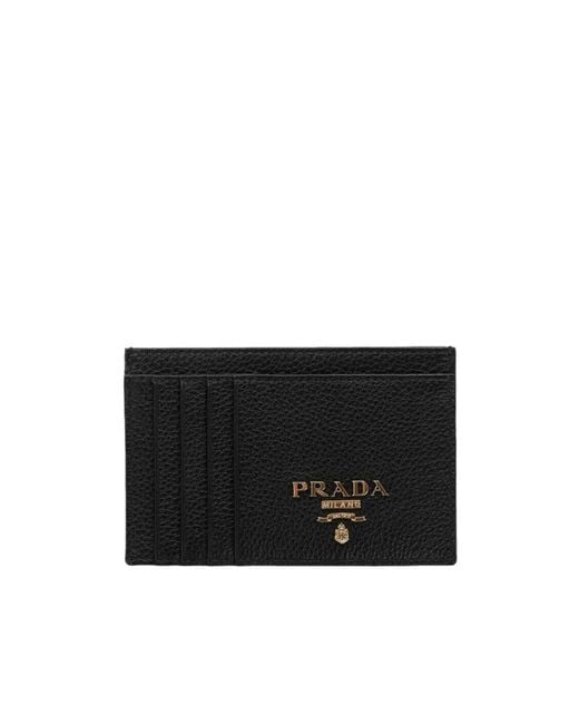 Prada Black Logo Card Holder