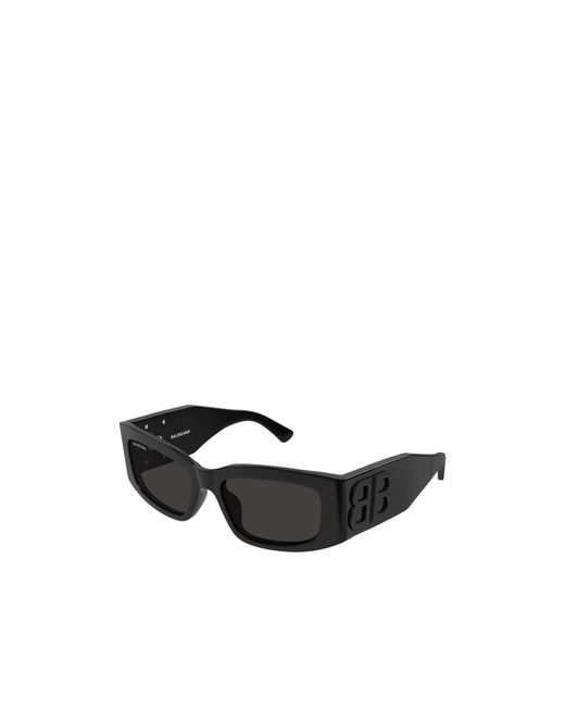 Balenciaga Black Eyewear Rectangle Frame Sunglasses