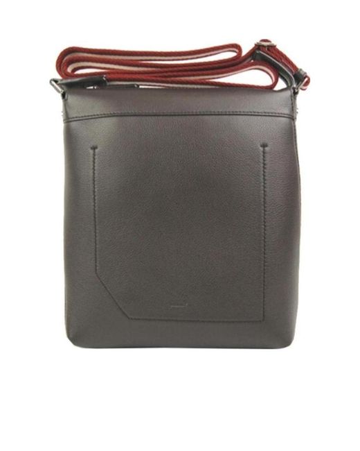 Bally Gray Logo Details Cross-Body Bag for men