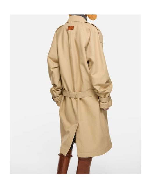 Acne Natural Double-Breasted Belted Trench Coat