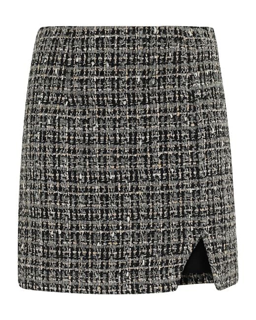 IRO Black Checked Skirt