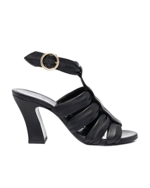Khaite Black The Perth 85Mm Sandals