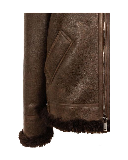 P.A.R.O.S.H. Brown Leather Jackets