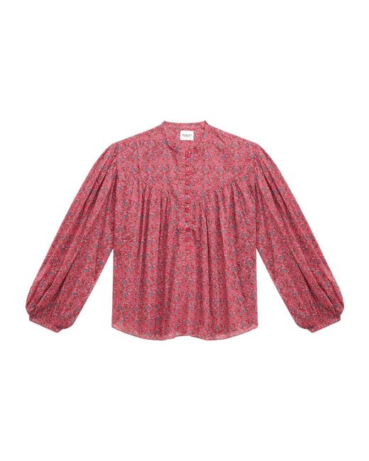 Isabel Marant Red Salika Top