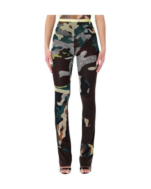 OTTOLINGER Black Otto Mesh Print Pants
