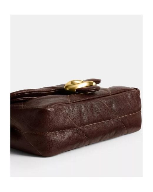 COACH Brown Tabby Shoulder Bag 20 With Quilting