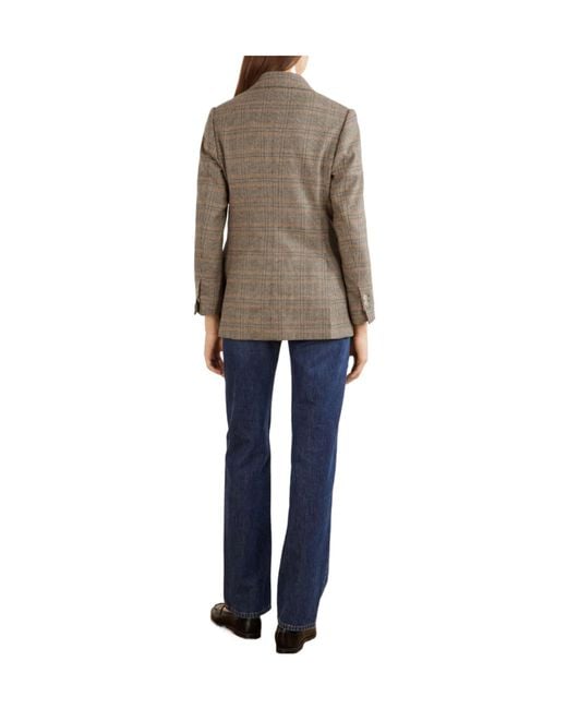 Giuliva Heritage Brown Wool And Cashmere-Blend Blazer