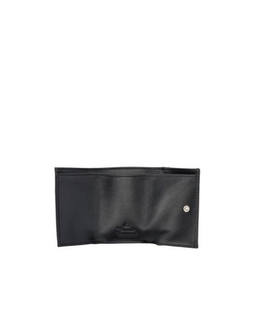 Vivienne Westwood Black Orb Plaque Envelope Wallet