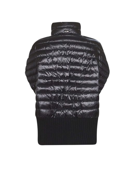 Herno Black Panelled Zipped Gilet