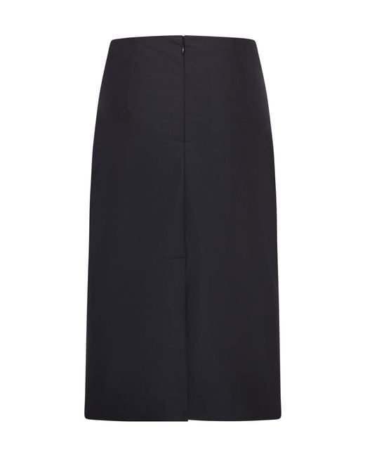 Jil Sander Blue High-Waisted Skirt