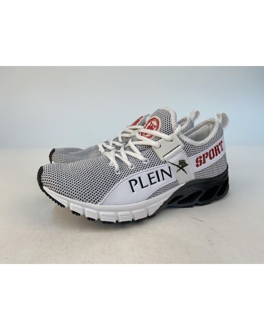 Philipp Plein Gray Logo Details Casual Sports Shoes for men