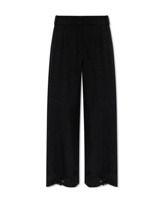 IRO Black Straight-Leg Casual Pants