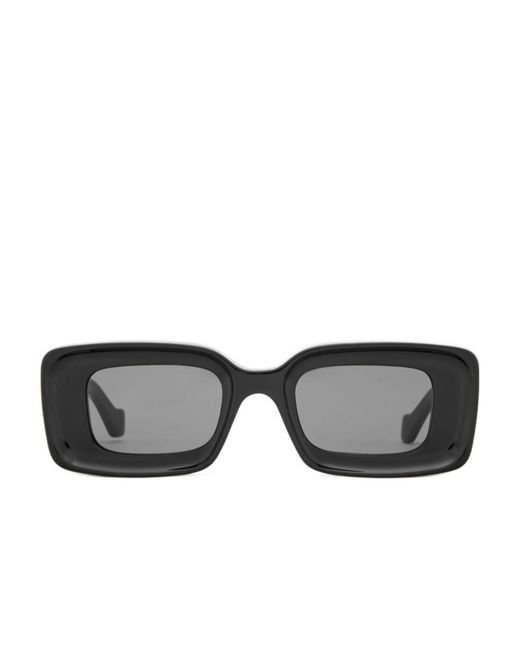 Loewe Black Rectangle-Frame Sunglasses