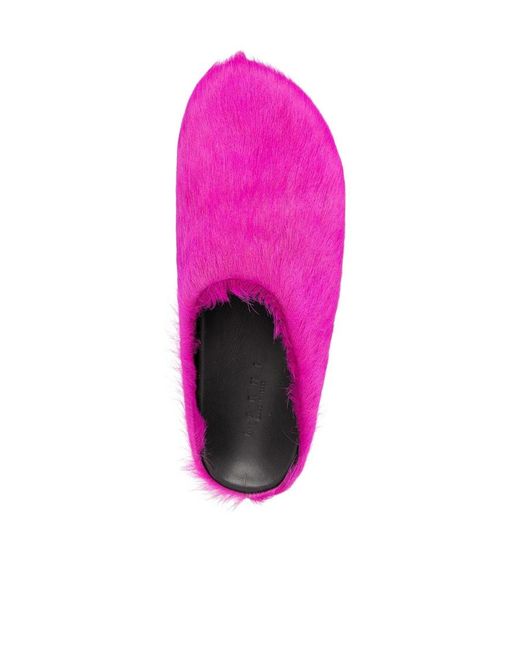 Marni Purple Fussbett Slip-On Flat Mules for men