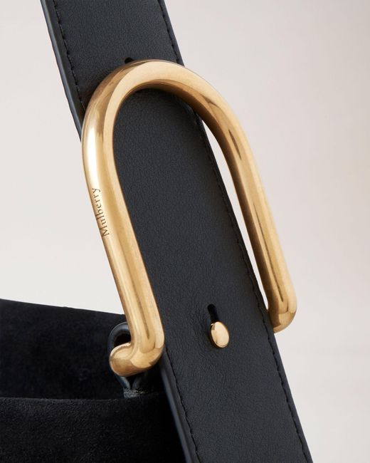 Mulberry Black Small Retwist Hobo Leather Bag