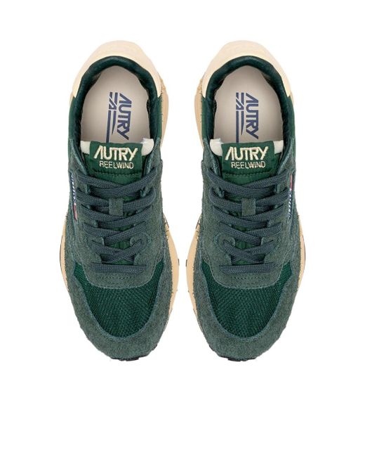 Autry Green Reelwind Lace-Up Sneakers for men
