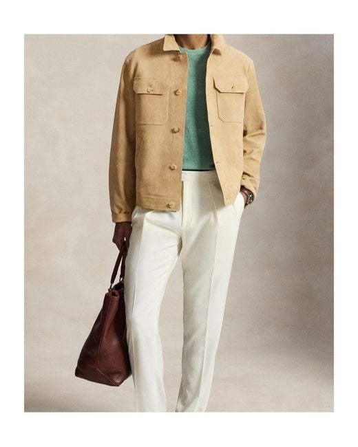 Polo Ralph Lauren Natural Suede Button-Up Jacket for men