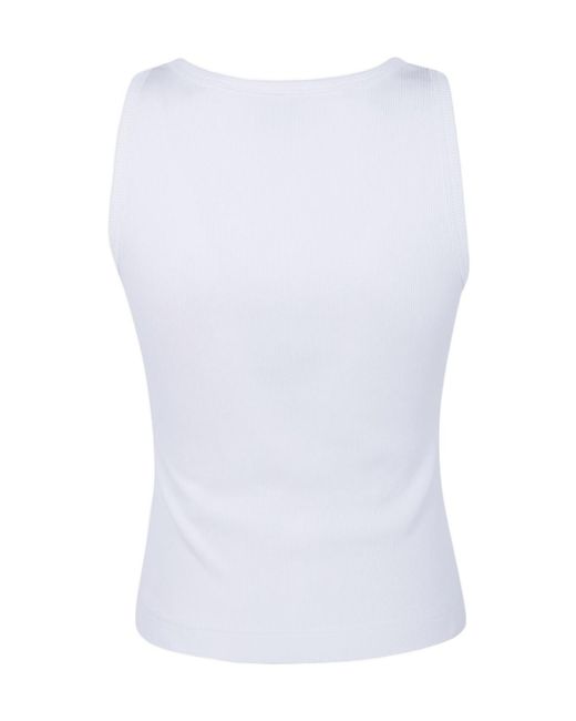 Casablanca White Slim Logo Tank Top