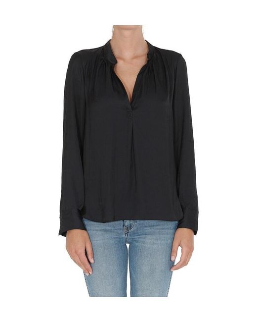 Zadig & Voltaire Black Tink Tunic Blouse