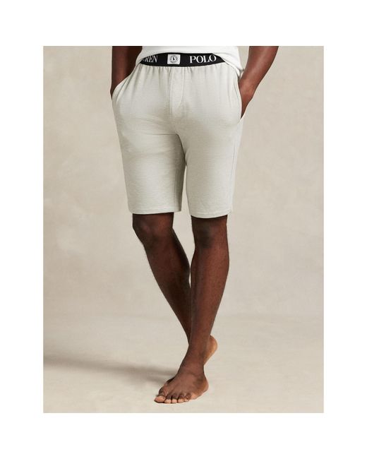 Polo Ralph Lauren Gray Ice Hockey Logo Shorts for men