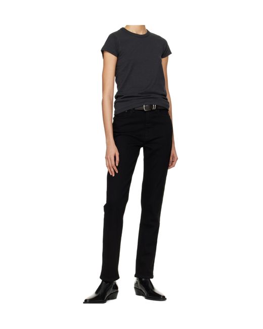 Rag & Bone Black Slim-Fit T-Shirt