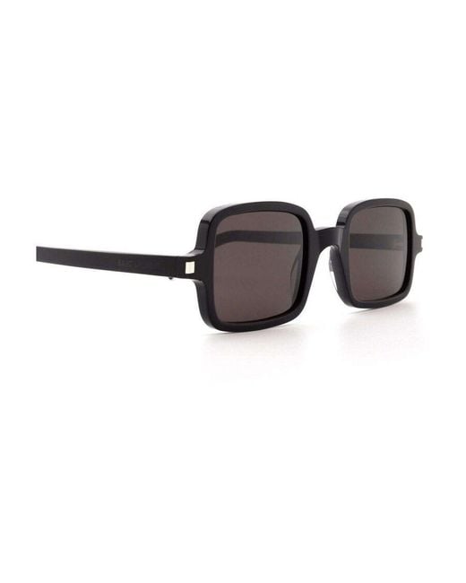 Saint Laurent White Eyewear Square Frame Sunglasses for men