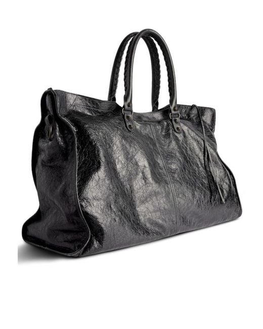 Balenciaga Black Le City Zipped Travel Bag for men