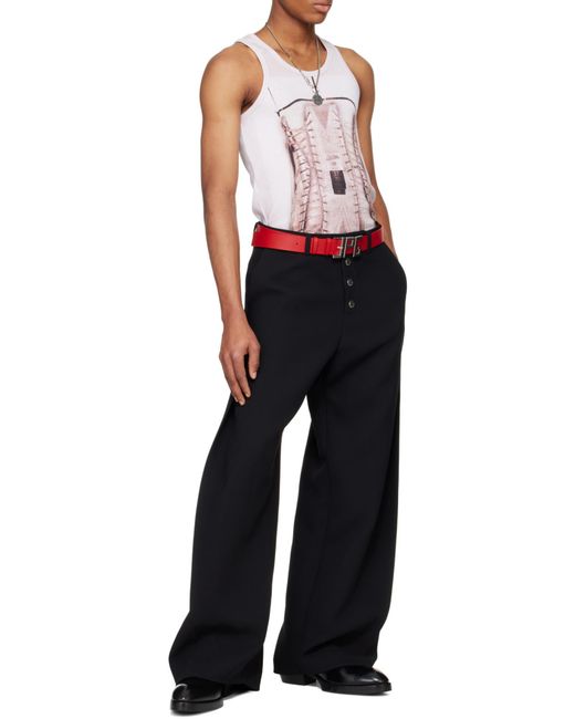 Jean Paul Gaultier Purple Trompe Loeil Tank Top