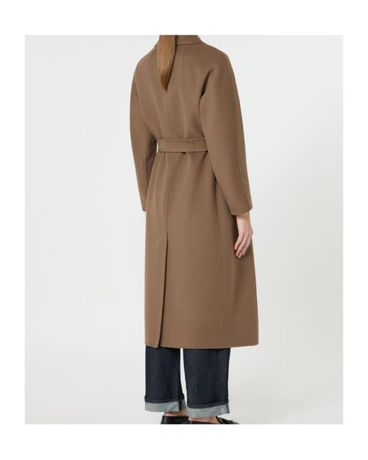 Max Mara Brown Flared Coat