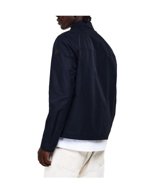 Moncler Blue Zip-Up Shirt Jacket for men