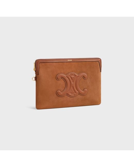 Céline Brown Small Pouch With Strap Cuir Triomphe