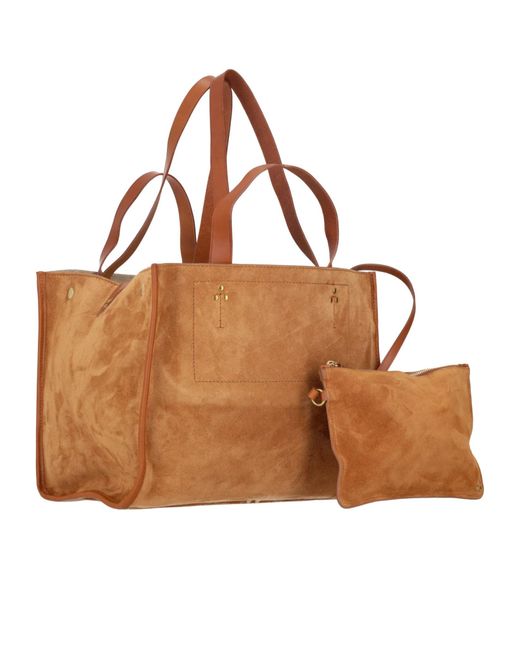 Jérôme Dreyfuss Brown Léon M Suede Tote Bag