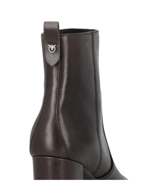 Pinko Black Platform Ankle Boots