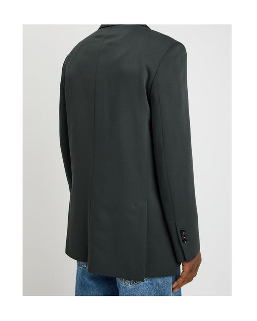 AMI Black Wool Blazer for men