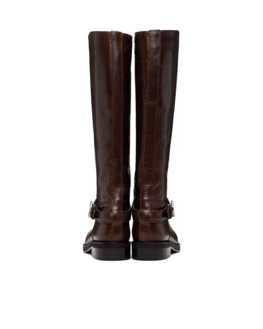Coperni Brown Belt Cavalier Boots