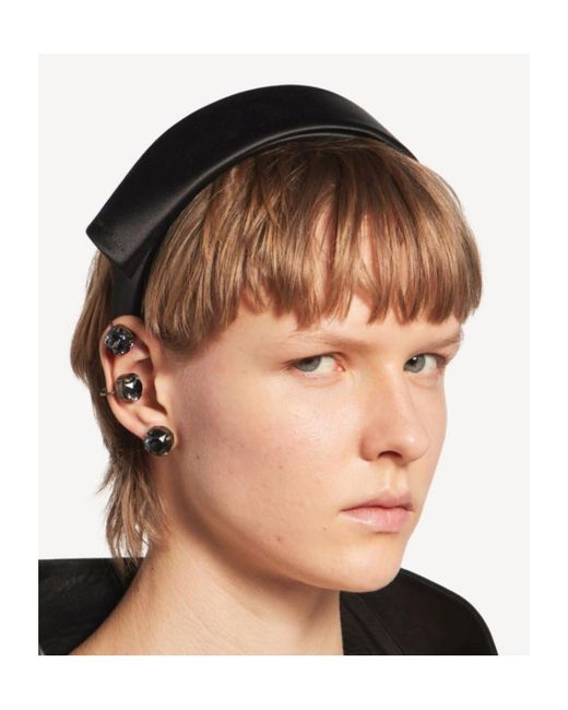 Balenciaga Black Toque Thin Headband