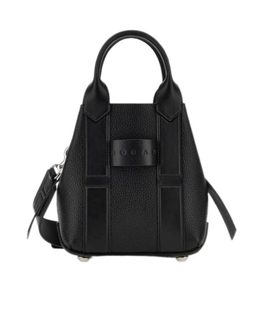 Hogan Black Script Small Shopping Bag