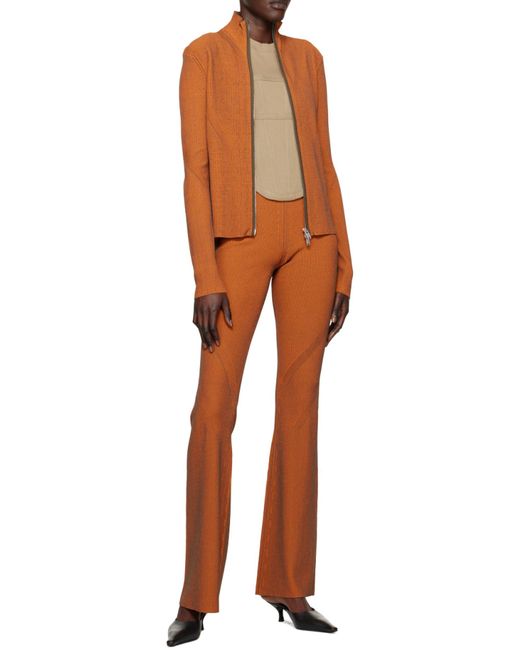 Dion Lee Green Boned-Bodice Knitted Top for men